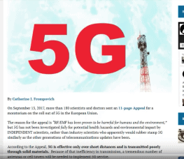 Scientists and Doctors Make Urgent Appeal Against 5G Rollout