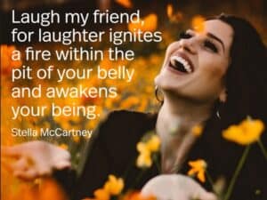 quote, laughter, stella mccartney