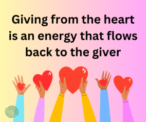 giving from the heart