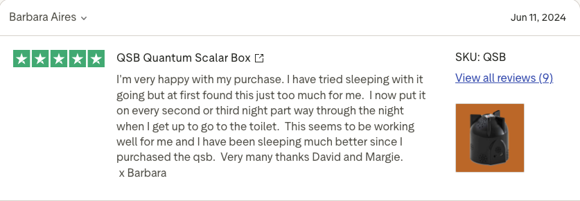 QSB Trustpilot testimonial